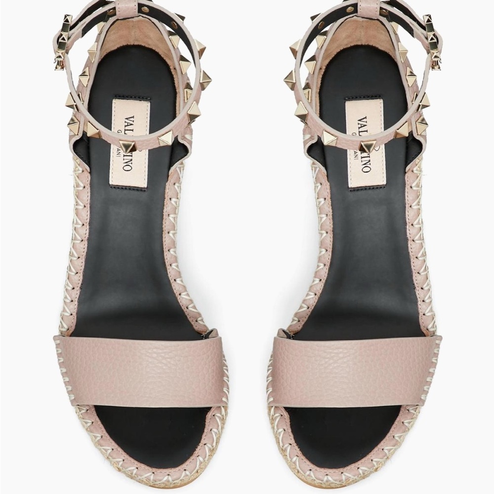 Valentino poudre Rockstud espadrille - Picture 6 of 14